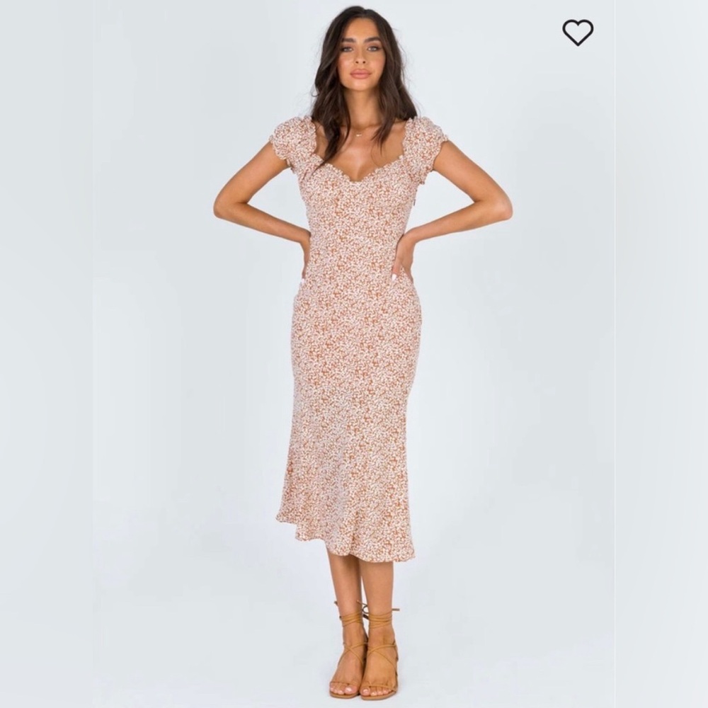 Princess Polly Just Like Heaven Floral Midi Dress